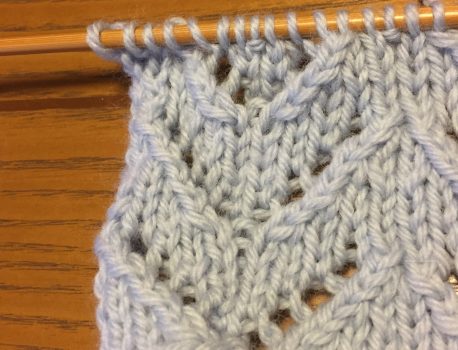 透かし編み模様のパターン